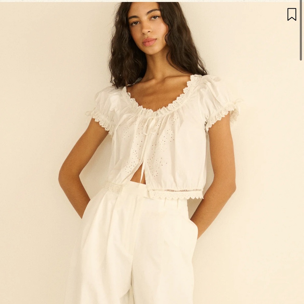 Doen Nera White Top Size XS New Without Tags